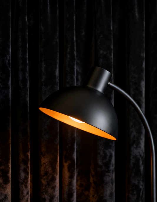 Arc Matte Black Floor Lamp