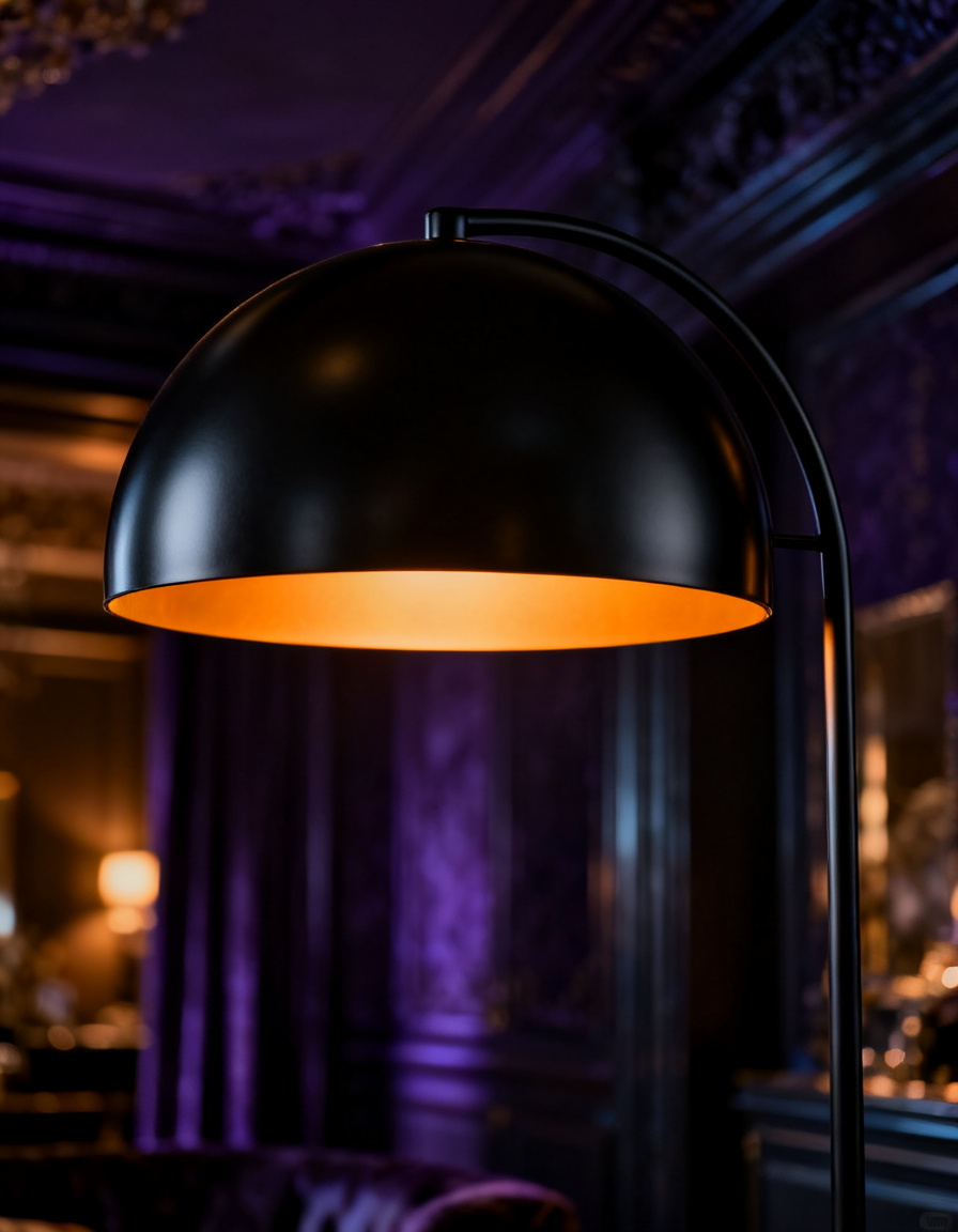Arc Matte Black Floor Lamp