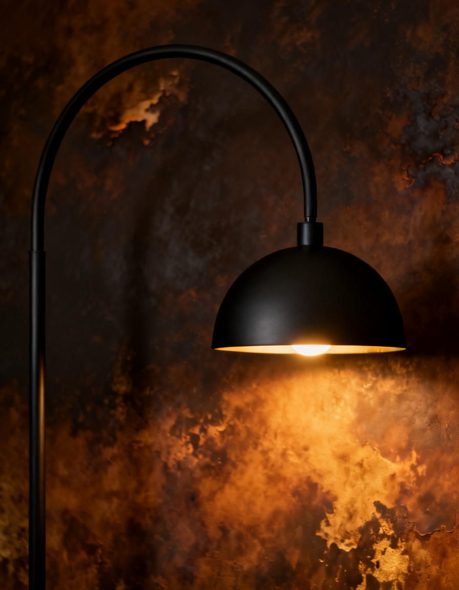 Arc Matte Black Floor Lamp