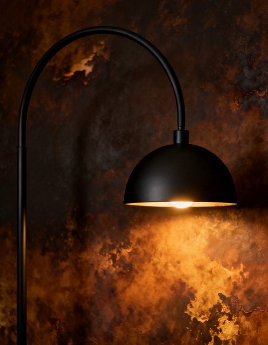 Arc Matte Black Floor Lamp